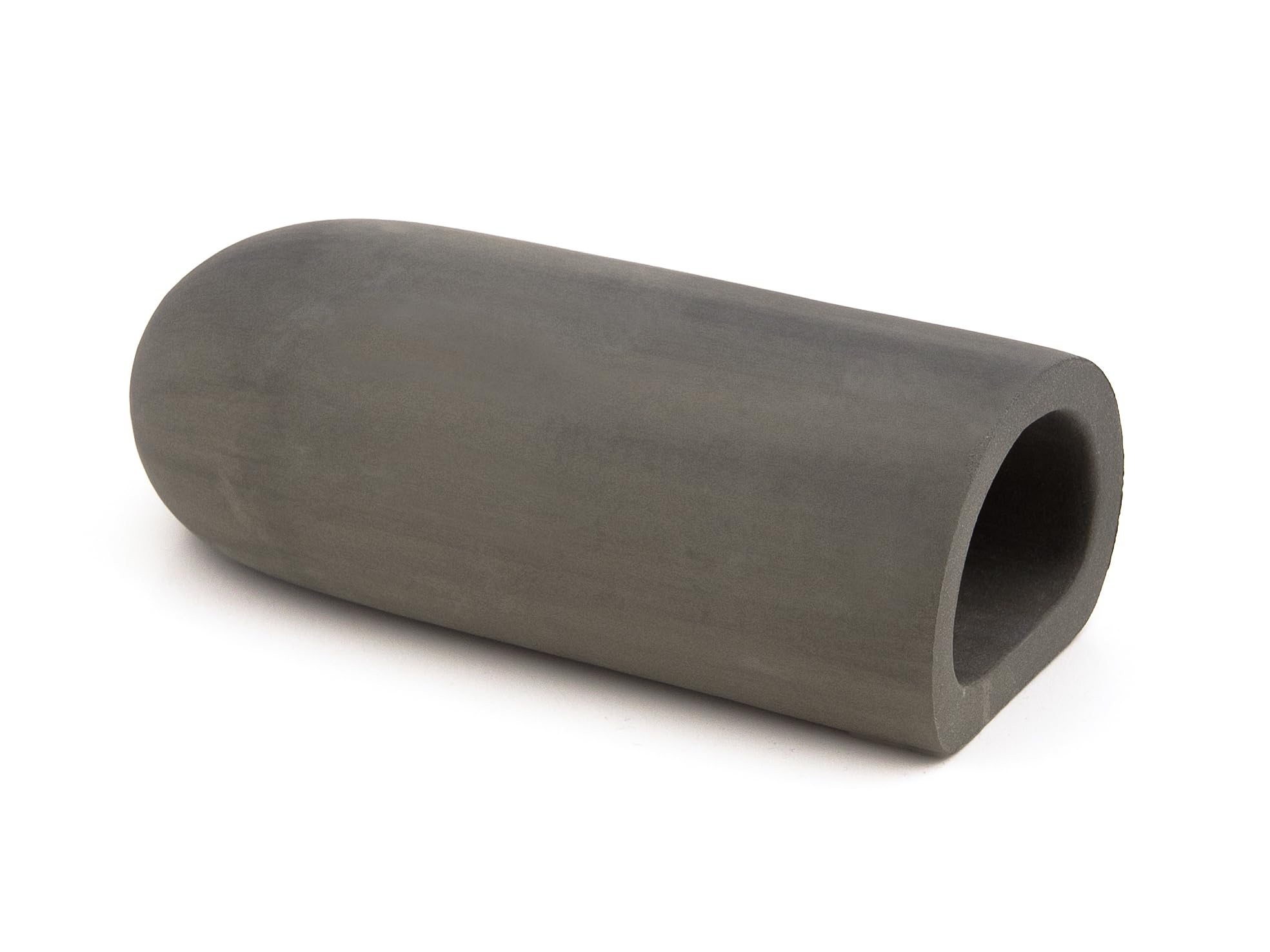 Aquati Grey Ceramics Xl D- Shape Ceramic Breeding Hiding Fish Cave For Pleco, Catfish, Cichlid Aquarium Decoration (Grey)