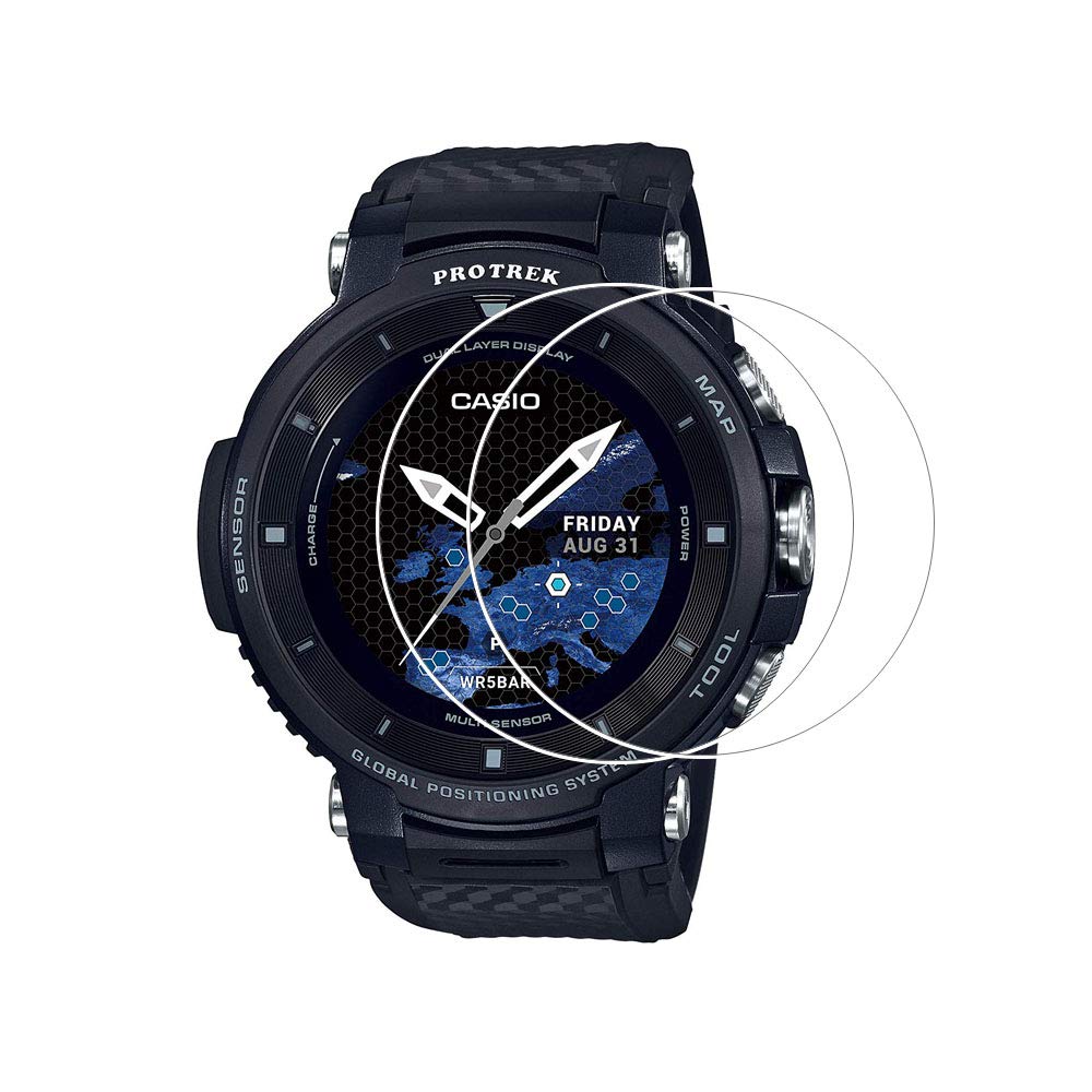 Amazon | Zshion for Casio WSD-F30 用 ガラスフィルム 強化ガラス 