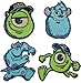 Produktbild alles-meine.de GmbH 2 TLG. Set: Bügelbilder Disney Monster AG 6 cm * 7,6 cm - Aufnäher Applikation James P. Sulley Sullivan blaues Monster Kopf