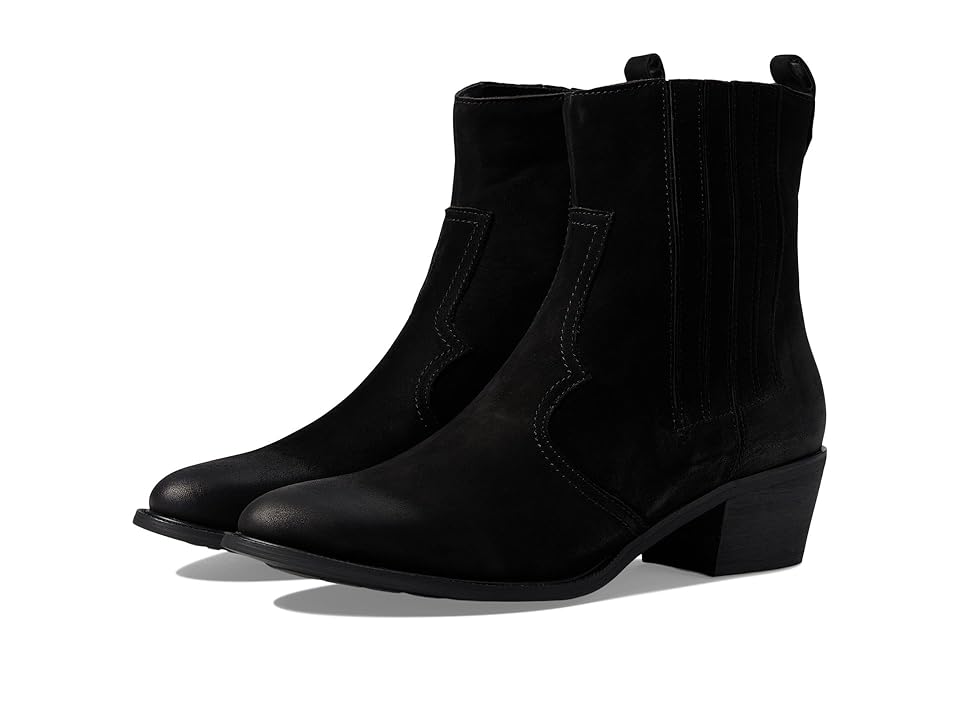 David Tate Basil (Black Nubuck Leather) Women's Boots INTERNATIONAL SHIPPING