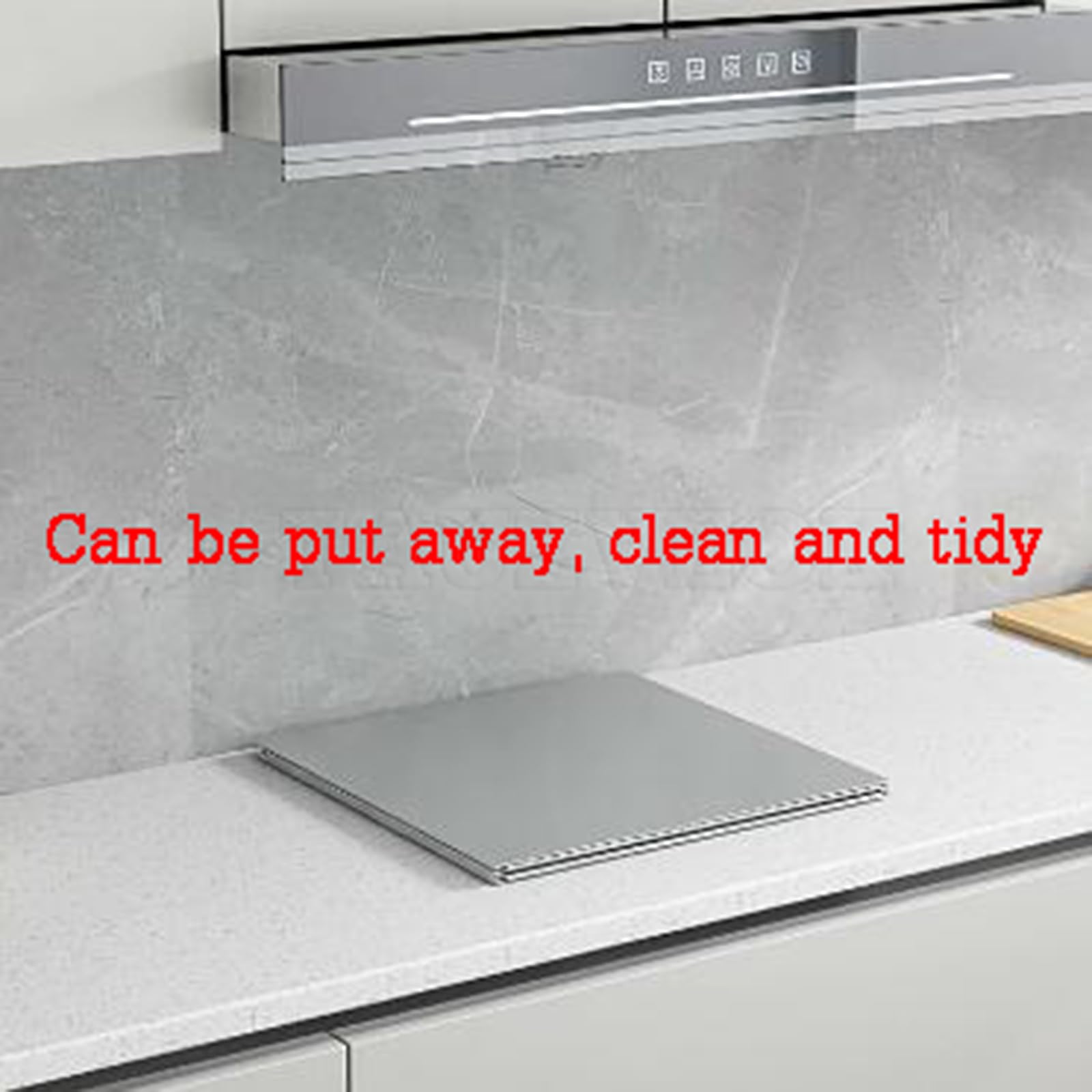 Plaque Anti Projection Cuisine Pliable, Plaque INOX, Anti-Éclaboussures pour Cuisinière pour La Cuisine, pour Carter D'huile Poêle À Frire,B3,3P 50 * 50 * 50cm