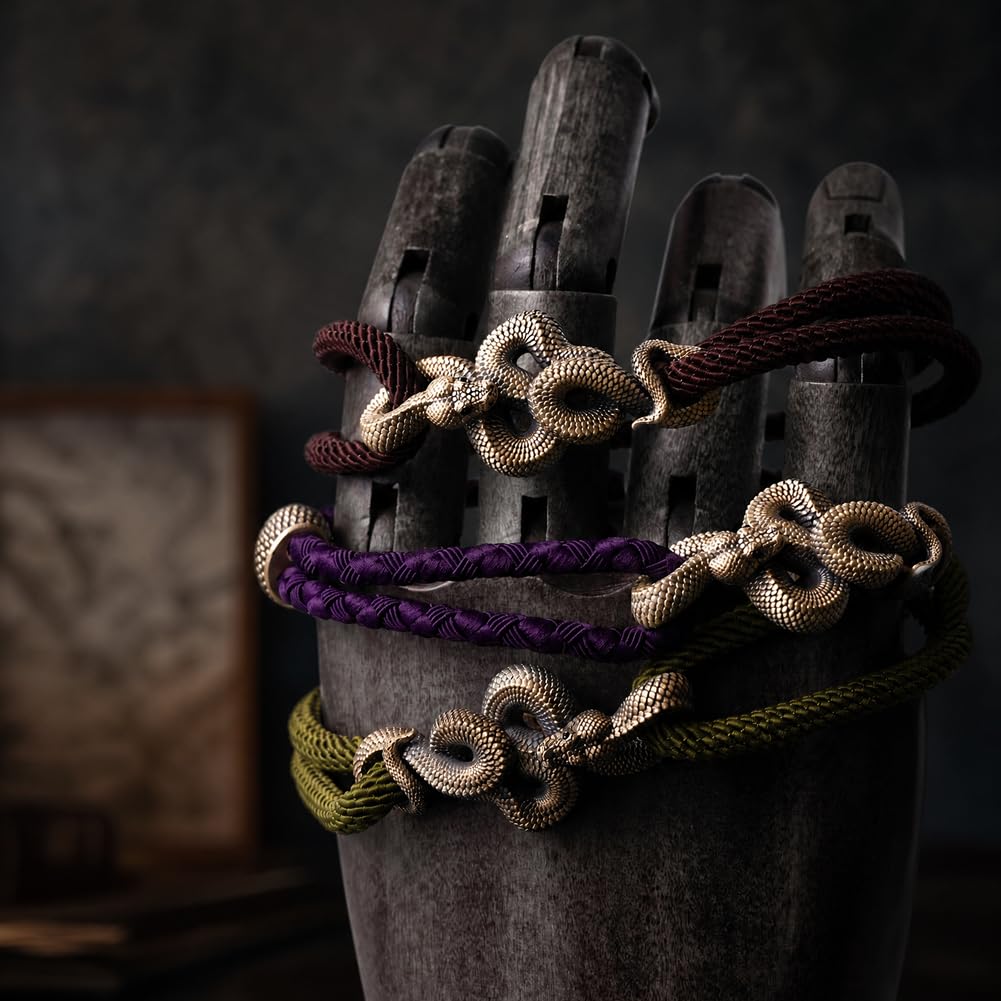 COPPERTIST.WU Messing Schlange Seil Armband Milan/geflochtene Seil einstellbar bunte handgemachte Geschenke für Männer Frauen, 20 Farben, M/L