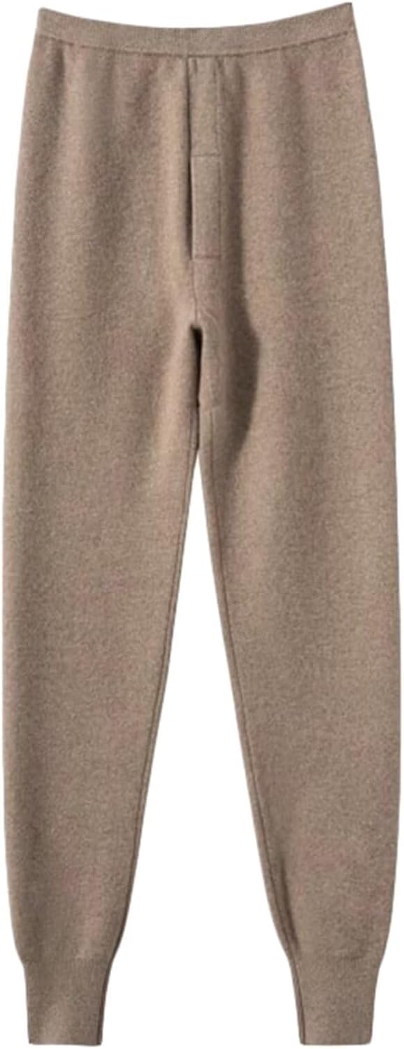 Mens Leggings 100% Cashmere Pants Thermal Underwear Bottoms Warm Trousers Long Johns