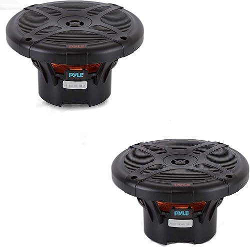 Miniatura 2 de Pyle Altavoces marinos Bluetooth de 6.5 pulgadas, IP-X4 de 2 vías impermeables y resistentes a la intemperie, sistema de sonido estéreo dual de