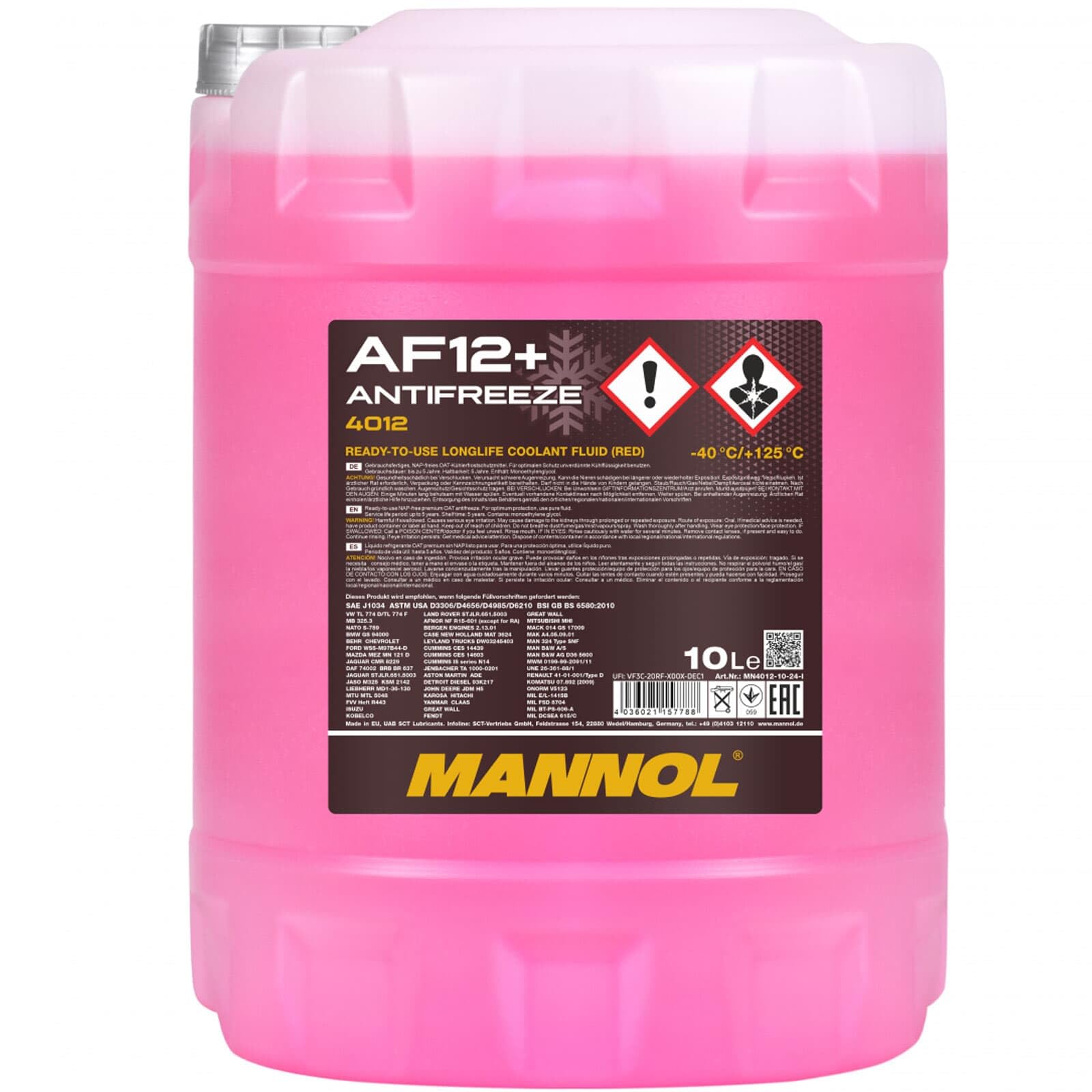SCT Mannol 4x MN4012-10 Frostschutz (10 L)