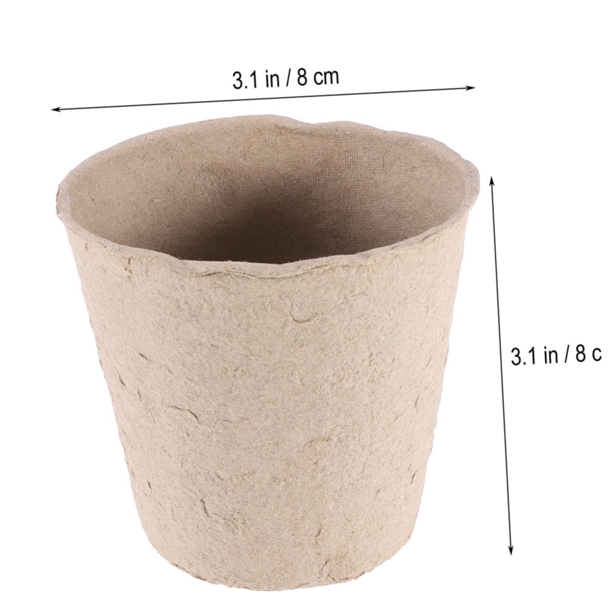 BESTonZON 100 Pezzi Vasi Biodegradabili per Semina con Etichette per Piante Vasi da per Coltivazione Sicura e Verdure per Decorazioni e Giardinaggio Sostenibile