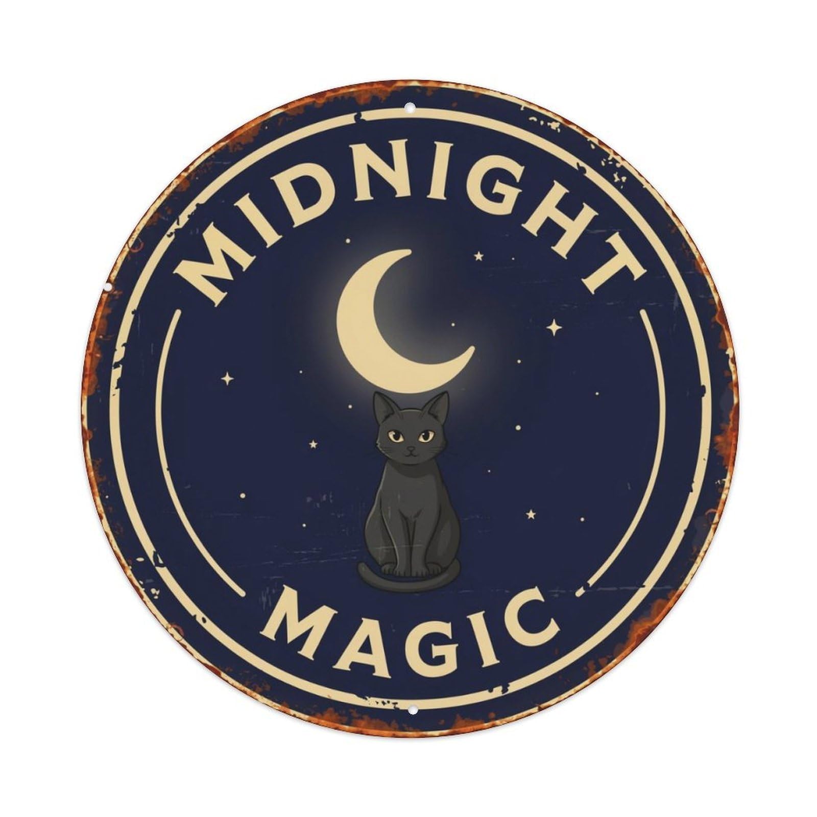 Midnight Magic Dark Fairy Metal Tin Sign Plaque