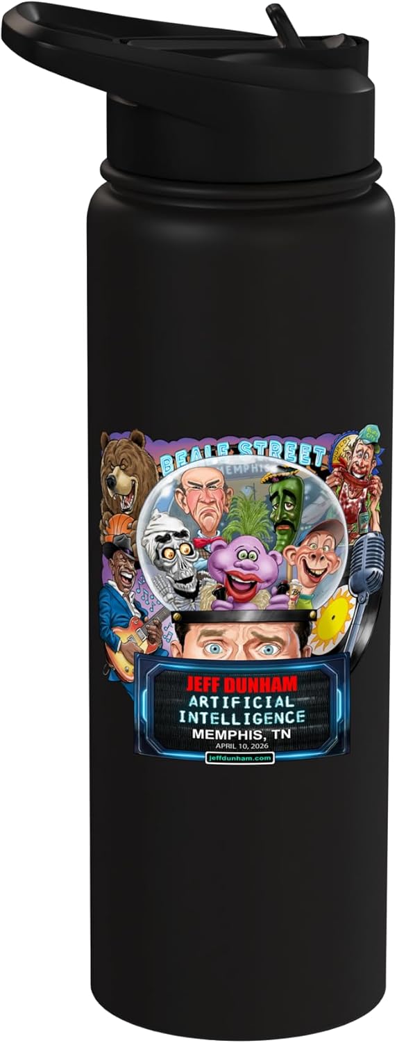 Jeff Dunham Memphis, TN (2026) Stainless Steel Insulated Water Bottle