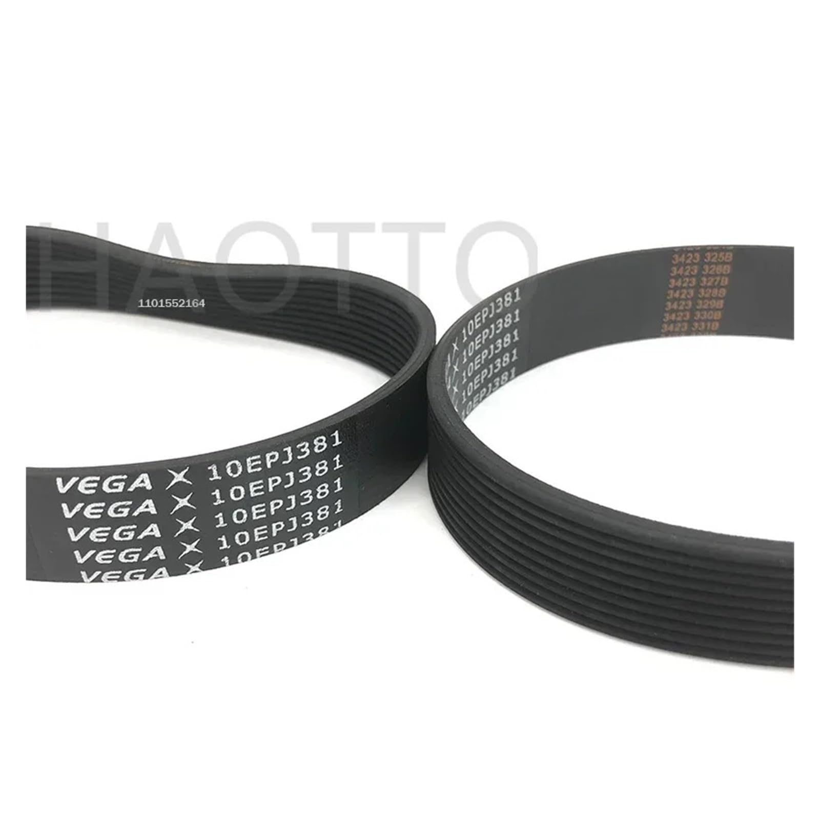 1 szt. Gumowy pas napędowy bieżni VEGA 10EPJ381 10 żeber Pas klinowy z wieloma rowkami(10EPJ381-2pcs)