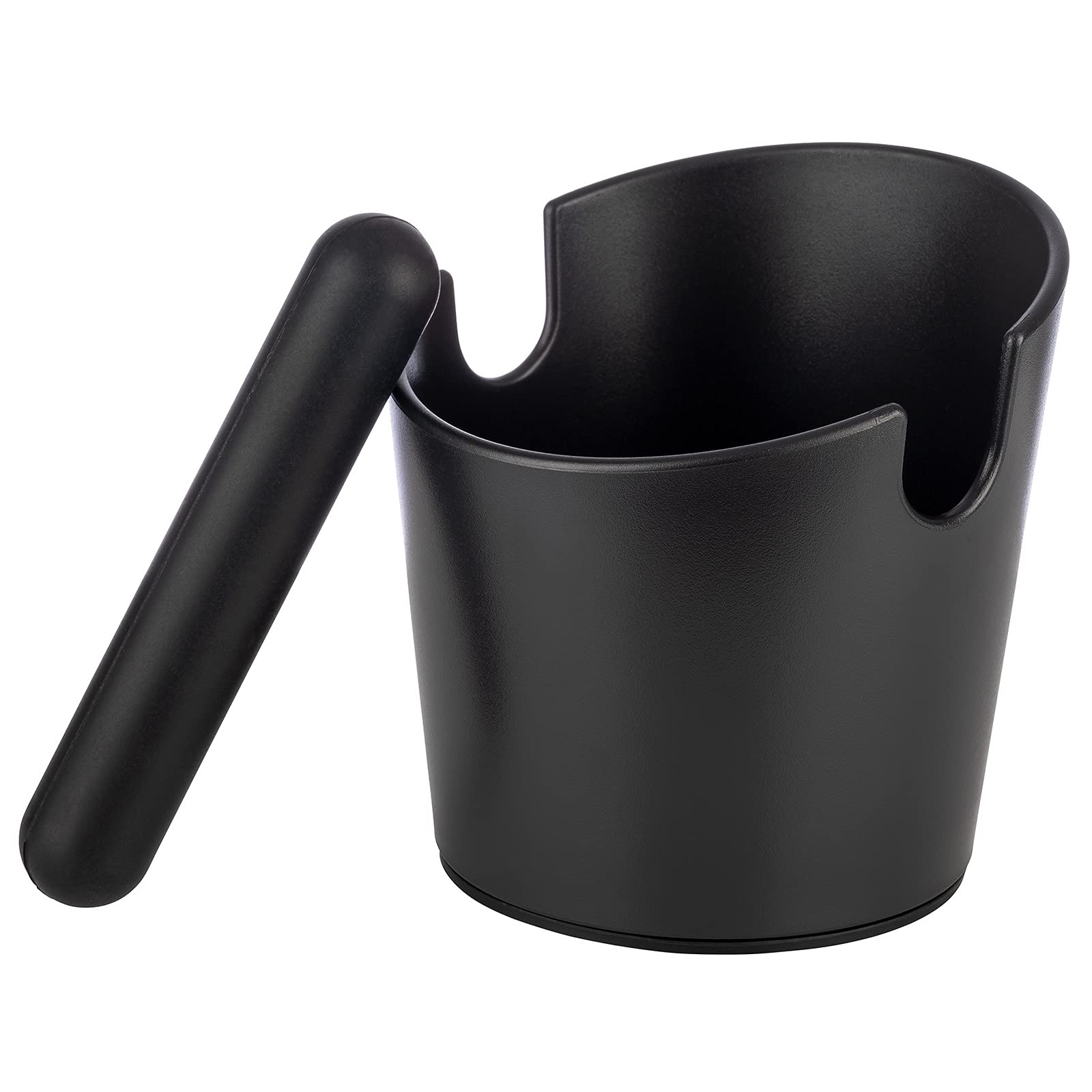 Barista Edition, recipiente para posos de café expreso con portafiltros, diámetro de 12,2/10 cm, altura: 9,4/12,7 cm, ABS, recipiente para pulpa con barra de botón extraíble