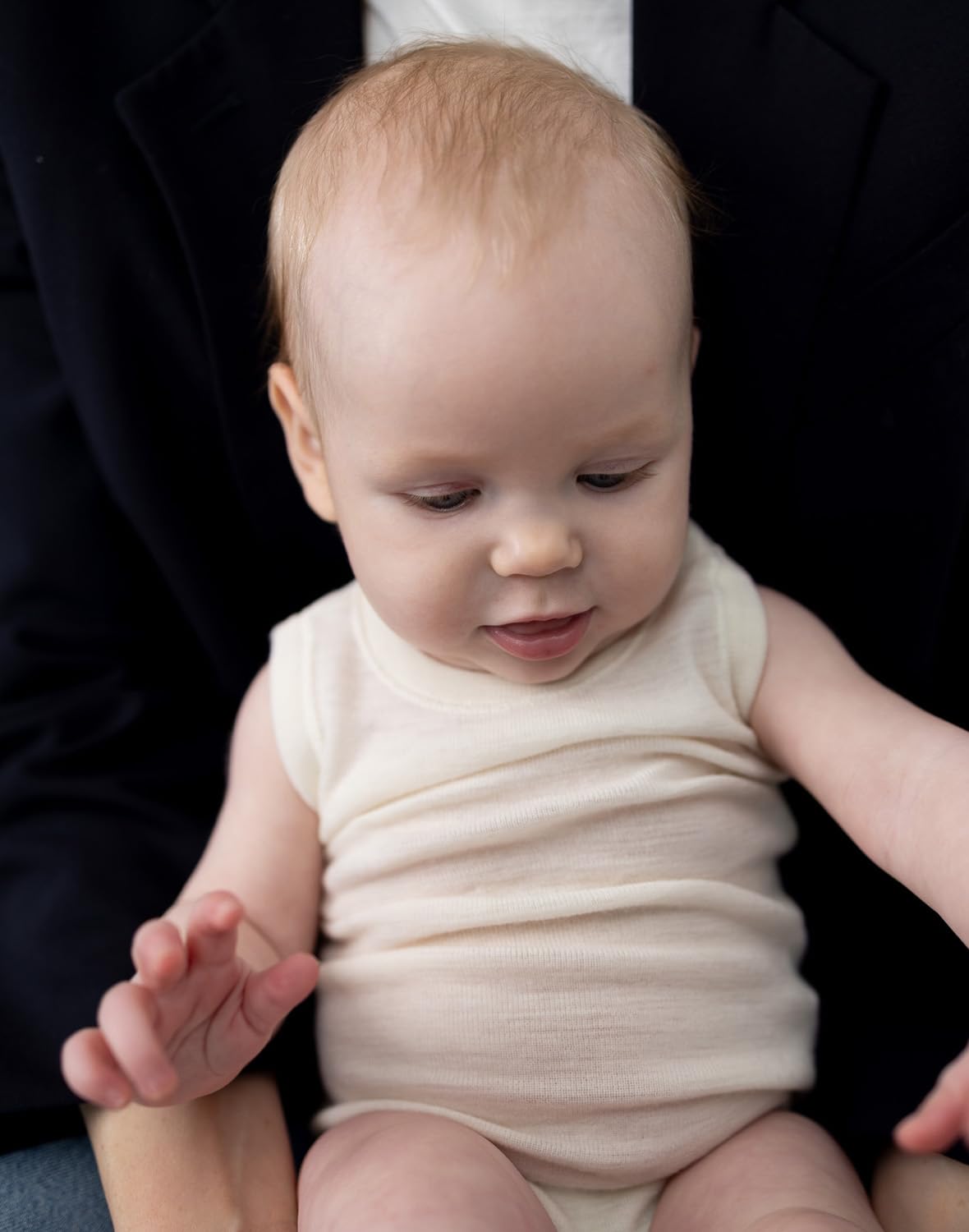Dilling Baby Body ohne Ärmel aus Merinowolle/Seide (2er-Pack)