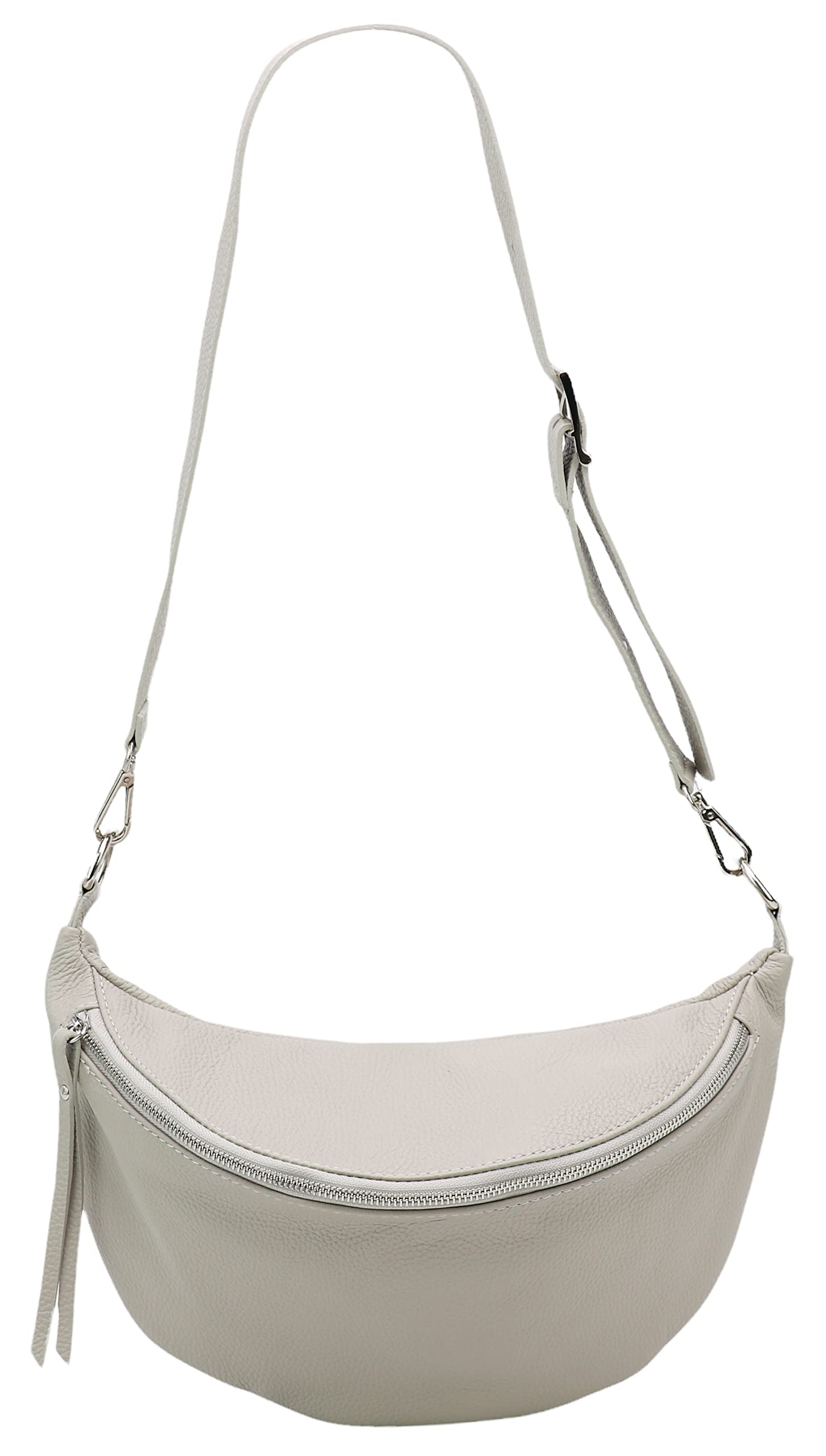 SH Leder Greta G747 Sac de poitrine unisexe en cuir véritable pour festival, voyage, taille moyenne, sac à bandoulière, bandoulière réglable, pour femme, 37 x 21 cm
