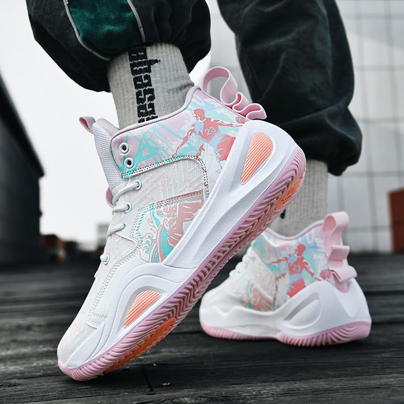 Zapatillas de baloncesto para mujer y hombre, transpirables, modernas, cómodas, para voleibol, al aire libre, antideslizantes, para mujer y hombre