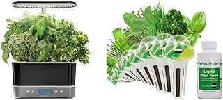 AeroGarden Harvest Elite Indoor Garden Hydroponic System + AeroGarden Gourmet Herb Seed Pod Kit (9-Pod)
