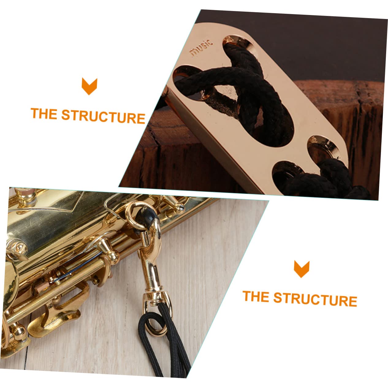 Sangle De Saxophone TOYANDONA - Harnais Réglable Cuir Et Nylon Pour Enfants Et Adultes