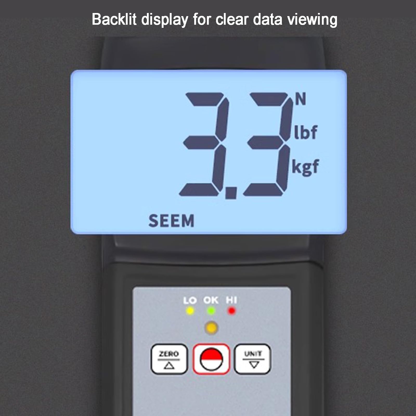 Cyfrowy miernik napięcia, tester przewodów taśm 0-750N z alarmem dźwiękowym i świetlnym, podświetlany wyświetlacz LCD do kabli, folii z tworzywa sztucznego, tekstyliów