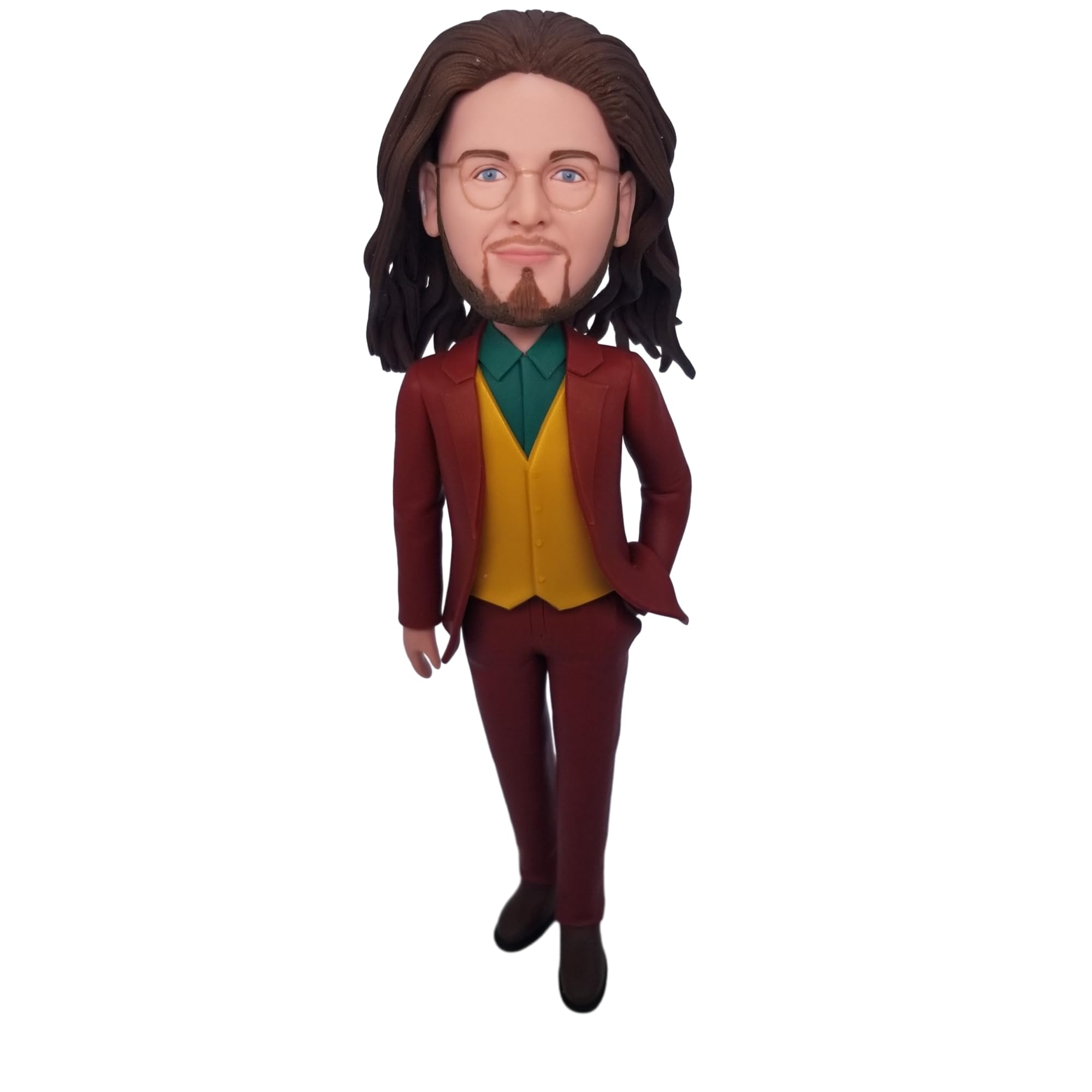 mydedor Custom Bobbleheads Figures, Fashionable Man Bobbleheads Customized, Personalized Figurine Gifts for Boyfriend HusbandDadBossCoworker