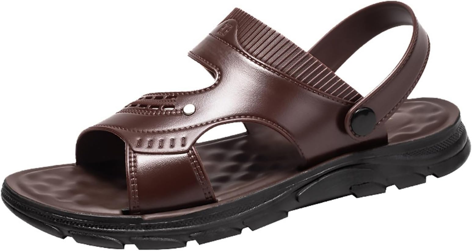 Mens Casual Leather Sandals Open Toe Clogs 2025 New Arch Support Walking Hiking Outdoor Sandal Comfortable orthopedic Fasionable beach Classic Shoes
