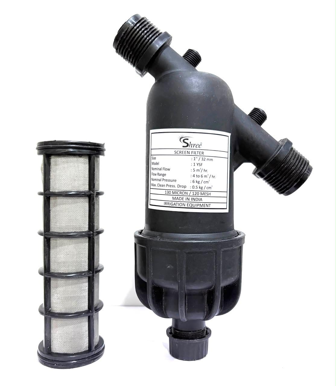 1 inch [32mm] Y type SCREEN Filter for R.O. Filter, Garden Lawn, Drip irrigation filter, Home or Apartment Water Tank 120 Mesh/130 Micron | 6 Months Warranty | Made In INDIA-image-48