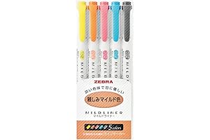 Mildliners Highlighter 5, Friendly Color Set