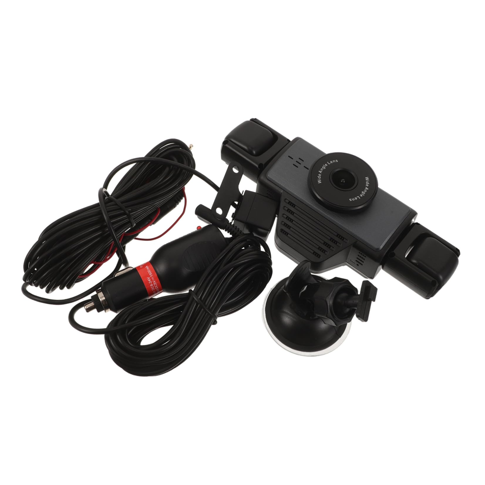 ERINGOGO Videoregistratore Auto Wifi a Cinque Vie, Visione Notturna | Registrazione Completa a Copertura , Auto Loop, Abs Nero, per Auto e Viaggio su Strada