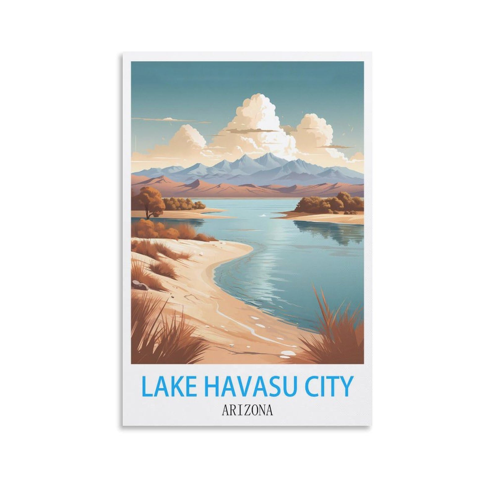 Metal Tin Sign Plaque Poster,Lake Havasu City Arizona,Art Plaque Poster Wall Decor for Home Tool Room Bar Club Restaurant Cafe 30x40cm