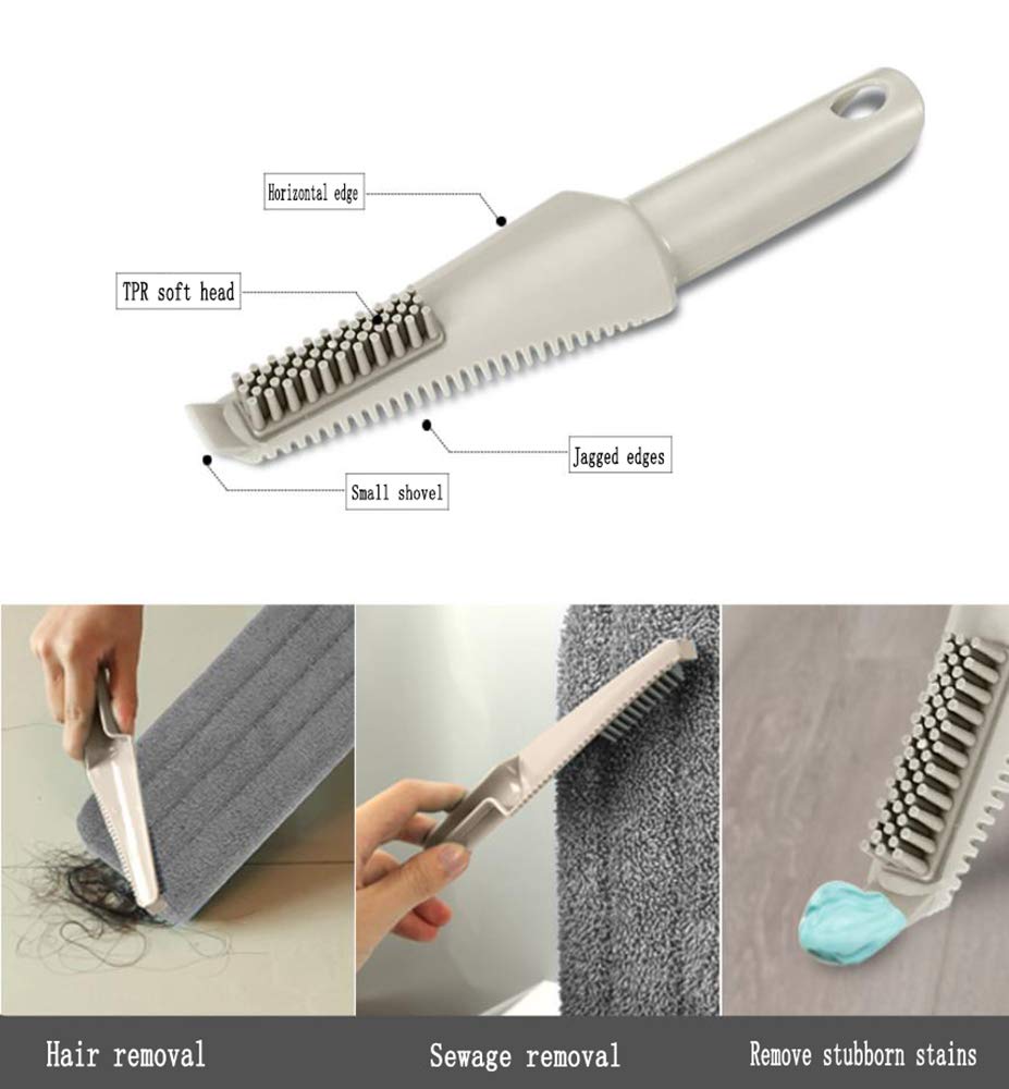 Spray Mop 2 Almohadillas De Trapeador De Microfibra Lavables 1 Raspador 360 ° Spin Hardwood Floor Cleaning Trapeador De Polvo Húmedo Y Seco,A