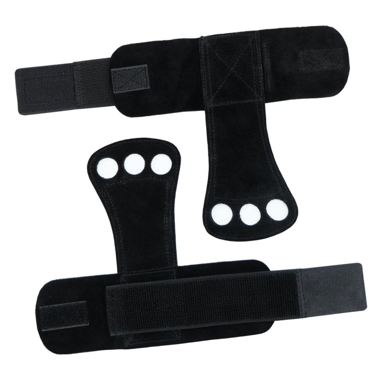 VANZACK 3 Paia Di Guanti Da Sollevamento Pesi in Pelle Guanti Da Allenamento Con Polso Imbottito Pesante Per Palestra Fitness Neri