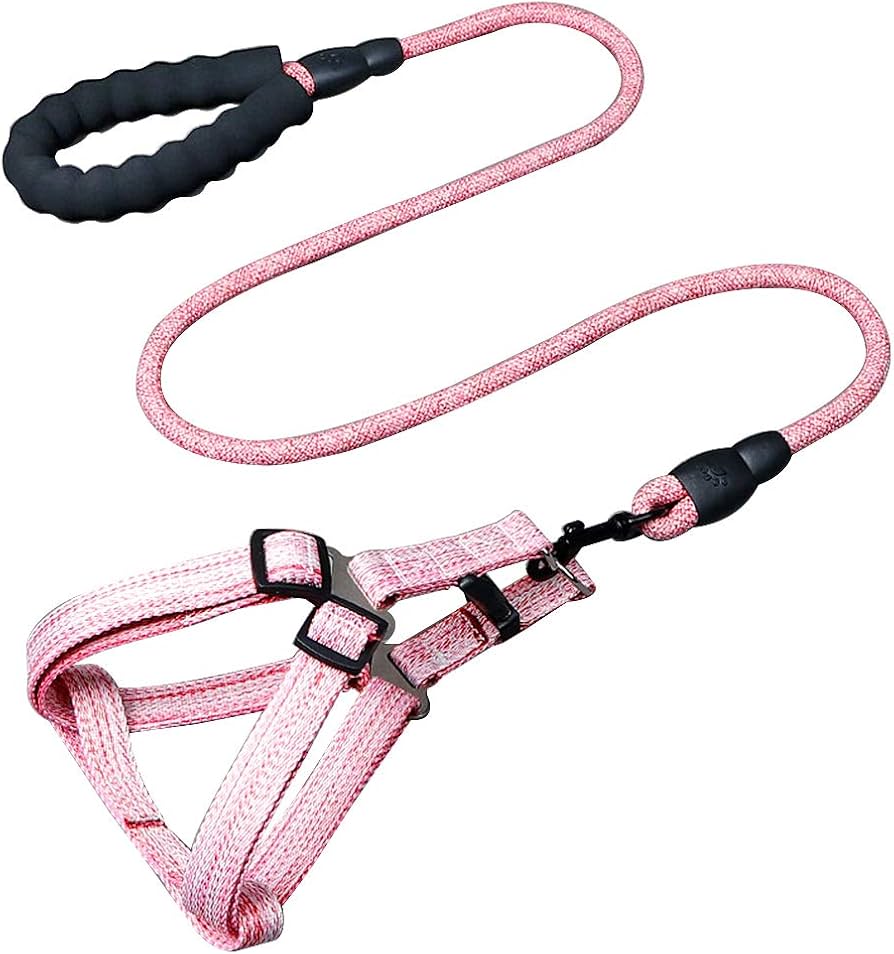 Amazon | ハーネス リード セット 犬 牽引ロープ お出かけ 散歩 亜麻製