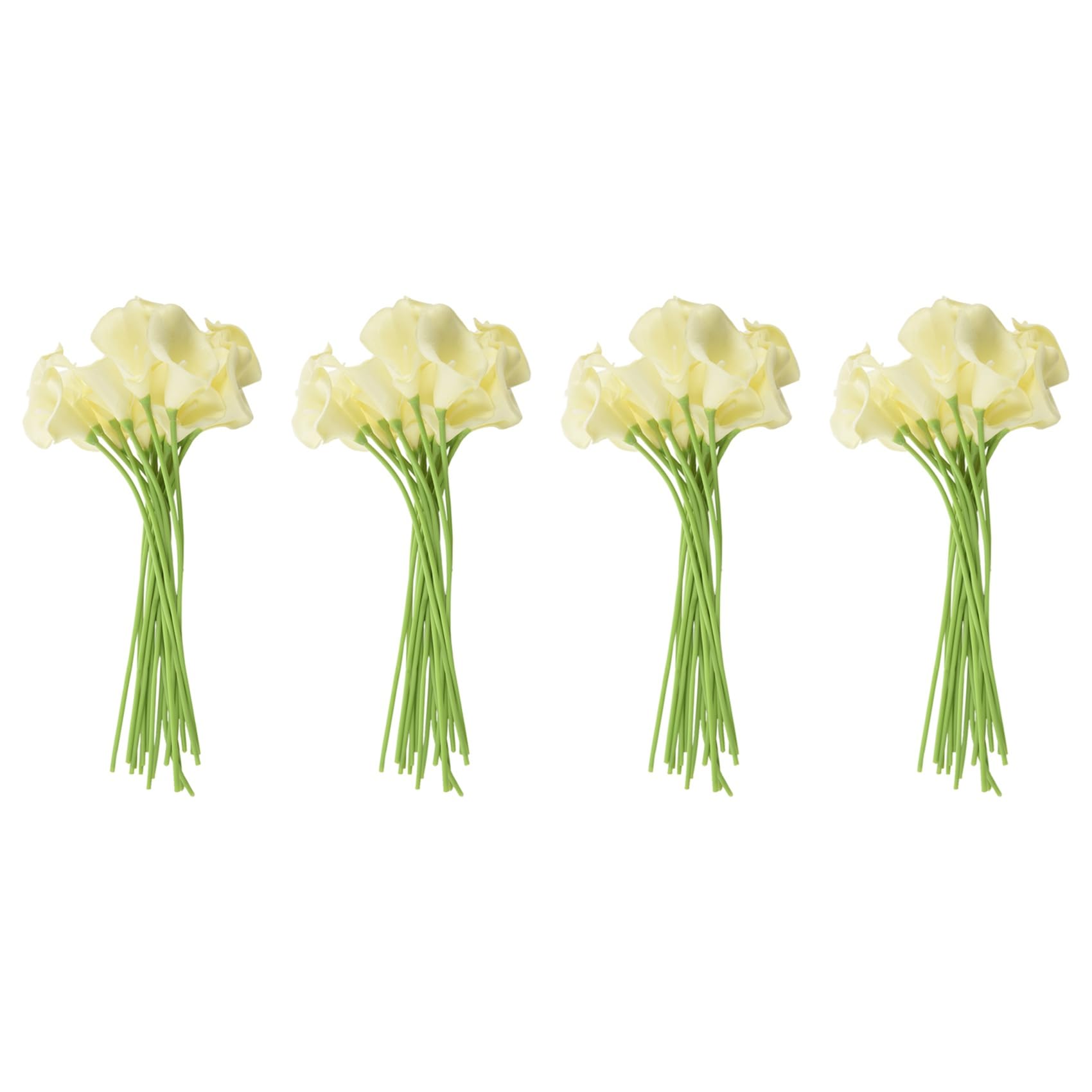 Vjsujehgy 72x Artificial Calla Lily Flowers Single Long Stem Bouquet Real Home Decor Color:Creamy