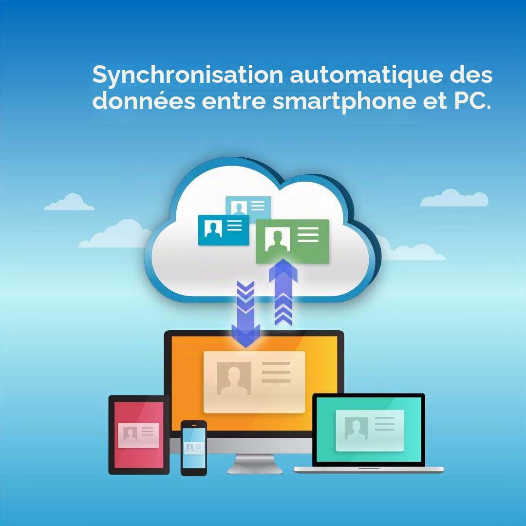 PenPower WorldCard Cloud (1 an de souscription, 1 utilisateur) - Économisez et gérez Vos Contacts sur Le Cloud.