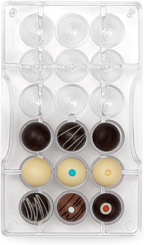 Decora 0050152 - Molde para chocolate (policarbonato, 18 cavidades, 0.984 x 0.492in)