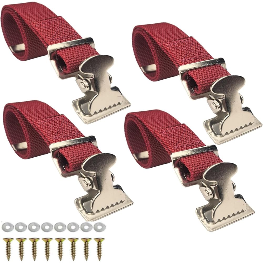 Jnchdghwa As Shown Universal Drywall Stilt Replacement Straps(4Pcs)-Adjustable Nylon Leg Straps For High Work For Secure& Comfortable Shoes