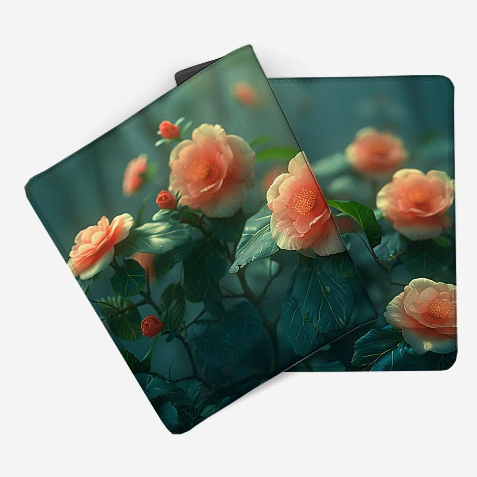 Rosa Alfombrilla Ratón Flor Alfombrilla Gaming XXL (1500x800x3MM), Impermeable Mouse Pad con Bordes Cosidos Tapete Escritorio con Base de Goma Antideslizante para Accesorios Gaming, Oficina -zzg2505B3