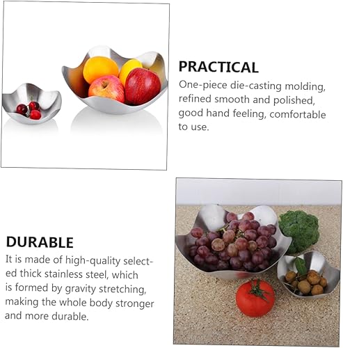 Miniatura 2 de Ciieeo Platos de ensalada para servir pescados al vapor, bandeja de frutas para el hogar, bandeja de frutas transparente, recipientes para pasta,