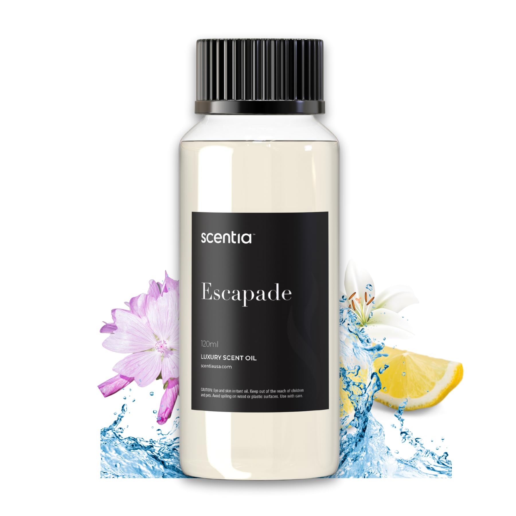Sponsored Ad - Hotel Diffuser Oil Inspired by 5-Star Hotel Scent - 120 mL 4.06 fl oz - Essential Oil Botanical Jasmine, Bergamot & Fresh Marine Notes for Aromatherapy Diffusers - Escapade, Thanksgiving Gift