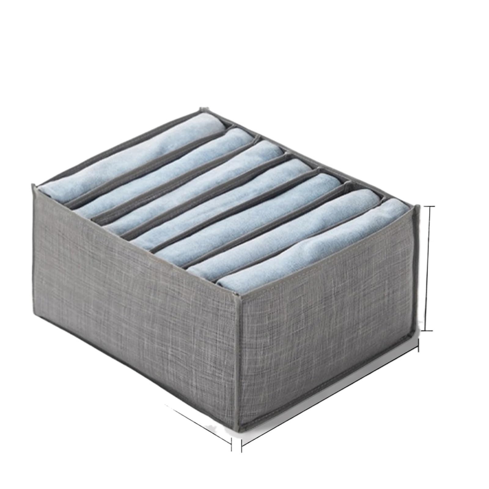 DFGRGRV Drawer Organiser Closet storage box folding underwear partition drawer jeans wardrobe clothes(Brown,Color08)