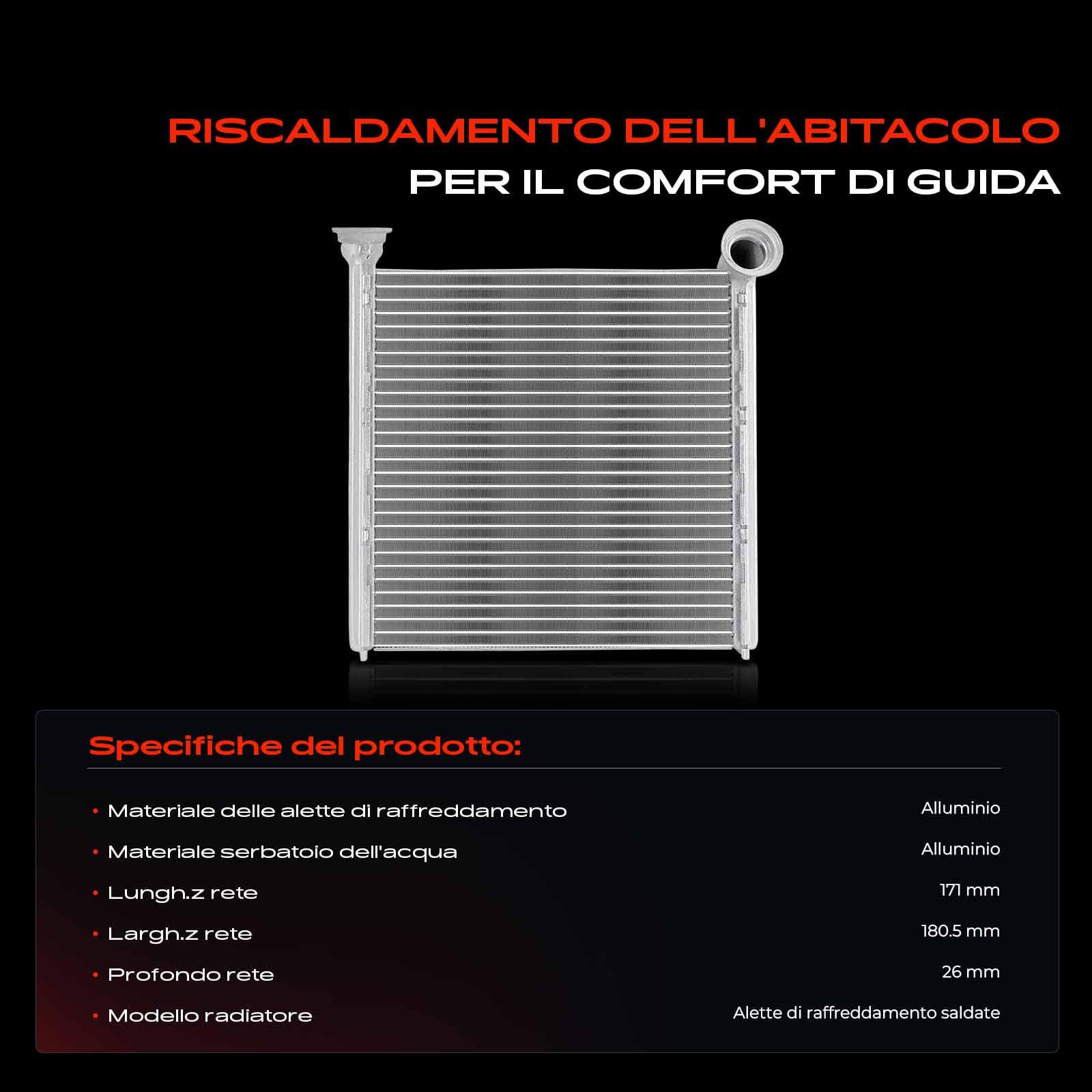 Frankberg Scambiatore di Calore Compatibile con Golf VII 5G1 BE1 BE2 BQ1 A3 8V1 8VK O.c.t.a.v.i.a III 5E3 NL3 NR3 Q3 F3B Leon 5F1 Golf Alltrack BA5 BV5 Replace# 5Q0819031
