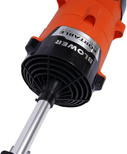 Miniatura 8 de CNCEST Barredora y soplador de mano a gas, motor de gasolina de 2 tiempos de 52 CC 2.3 HP con cepillo de barrido de nailon + soplador, soplador de