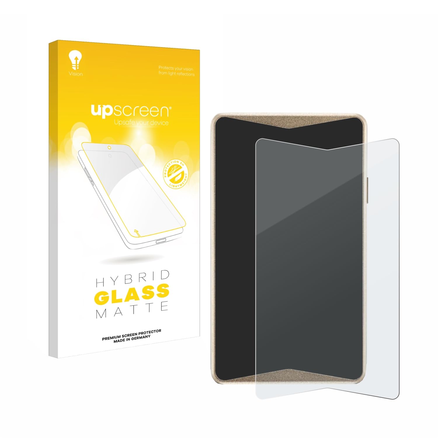 upscreen Matte Screen Protector Glass Film compatible with ELLIPAL Titan 2.0 Cold Wallet - Anti-Glare, Anti-Fingerprint, 9H Glass Protection, 1-Pack