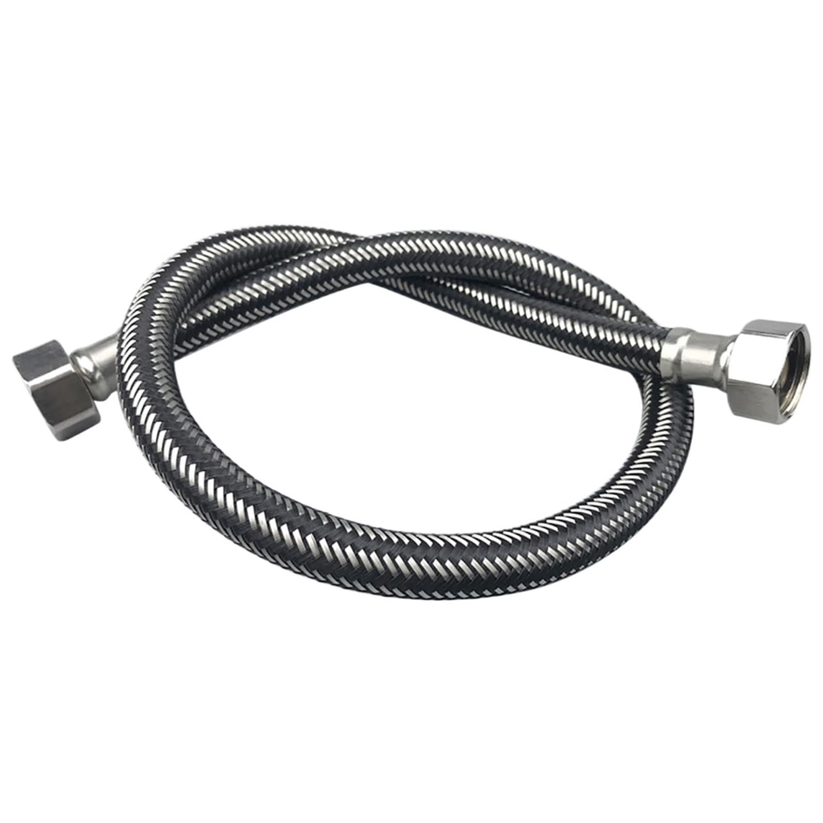 Shower Hose Stainless Steel Corrugated Water Heater Hose 50CM for Bathroom Kitchen Shower Plumbing