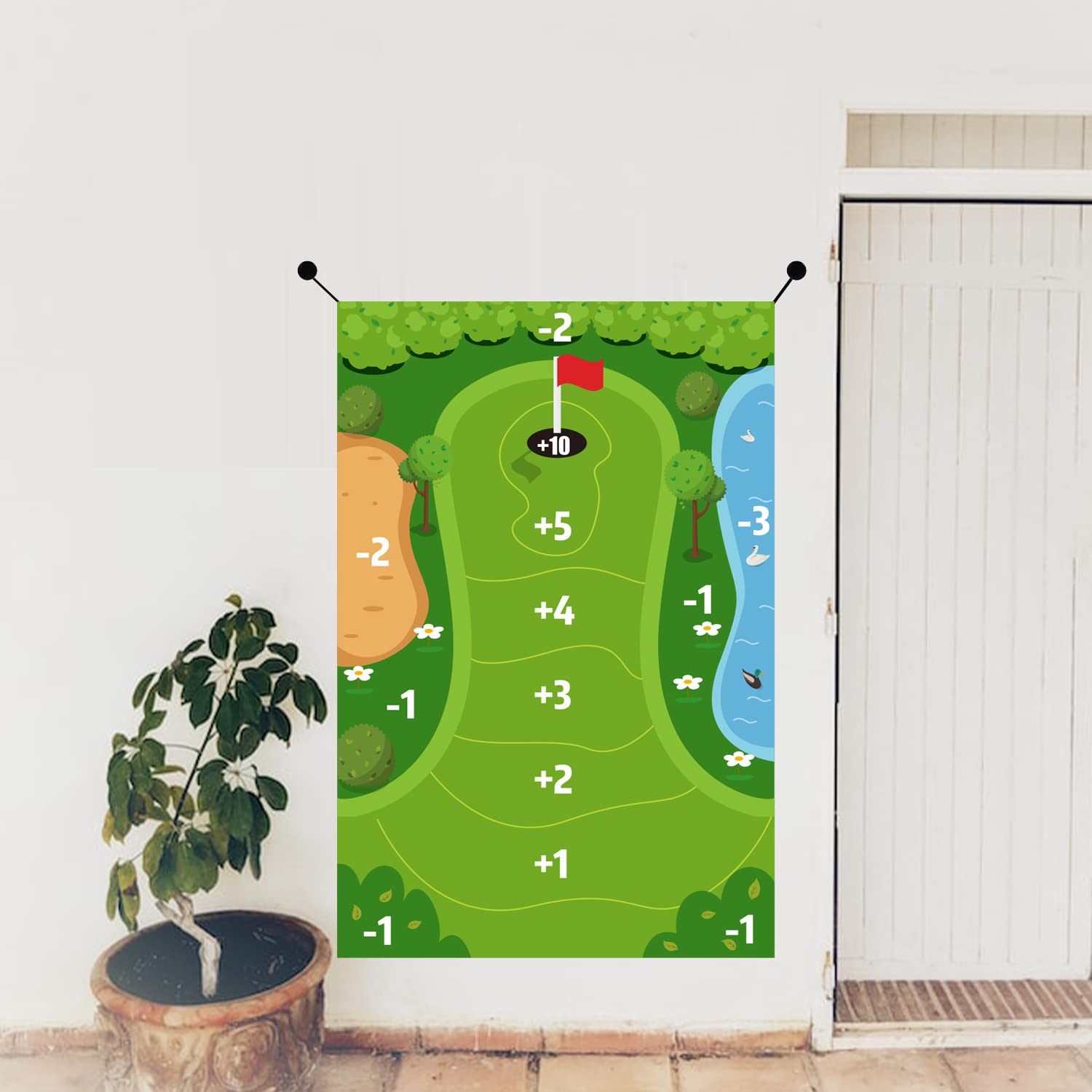 Luter Tapete de Entrenamiento de Golf, Juego de Golf para Casa, 1.15x1.7m, Lavable, para Adultos y Niños de la Familia