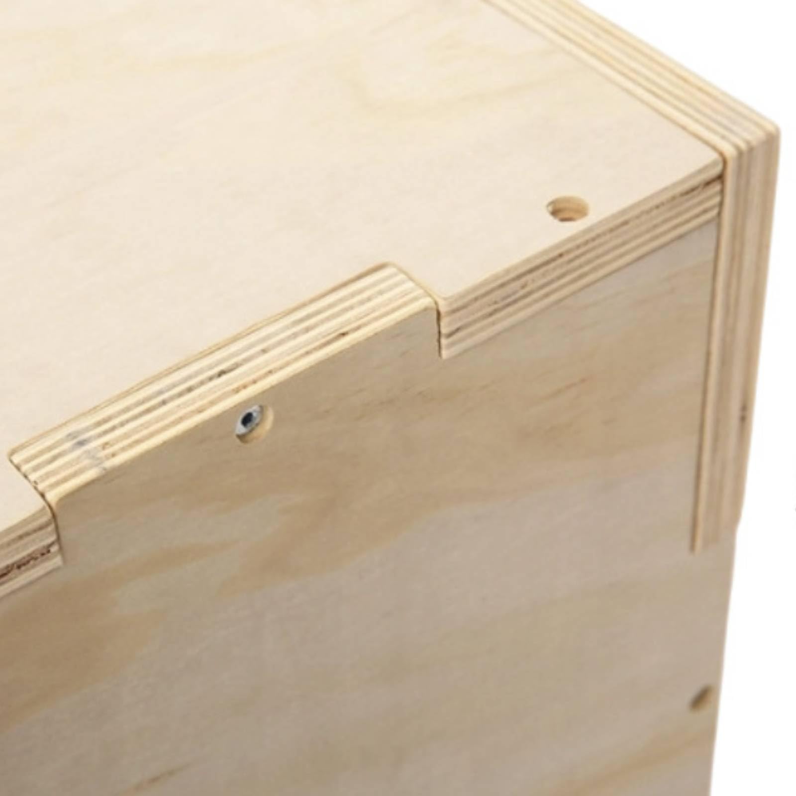 KESOTO Caja Pliométrica de Madera Caja de Salto de Entrenamiento Banco de con Contrachapado de Marcaciones Claras de Altura Adecuada para Gimnasio en Casa Calentamiento de Ejercicio