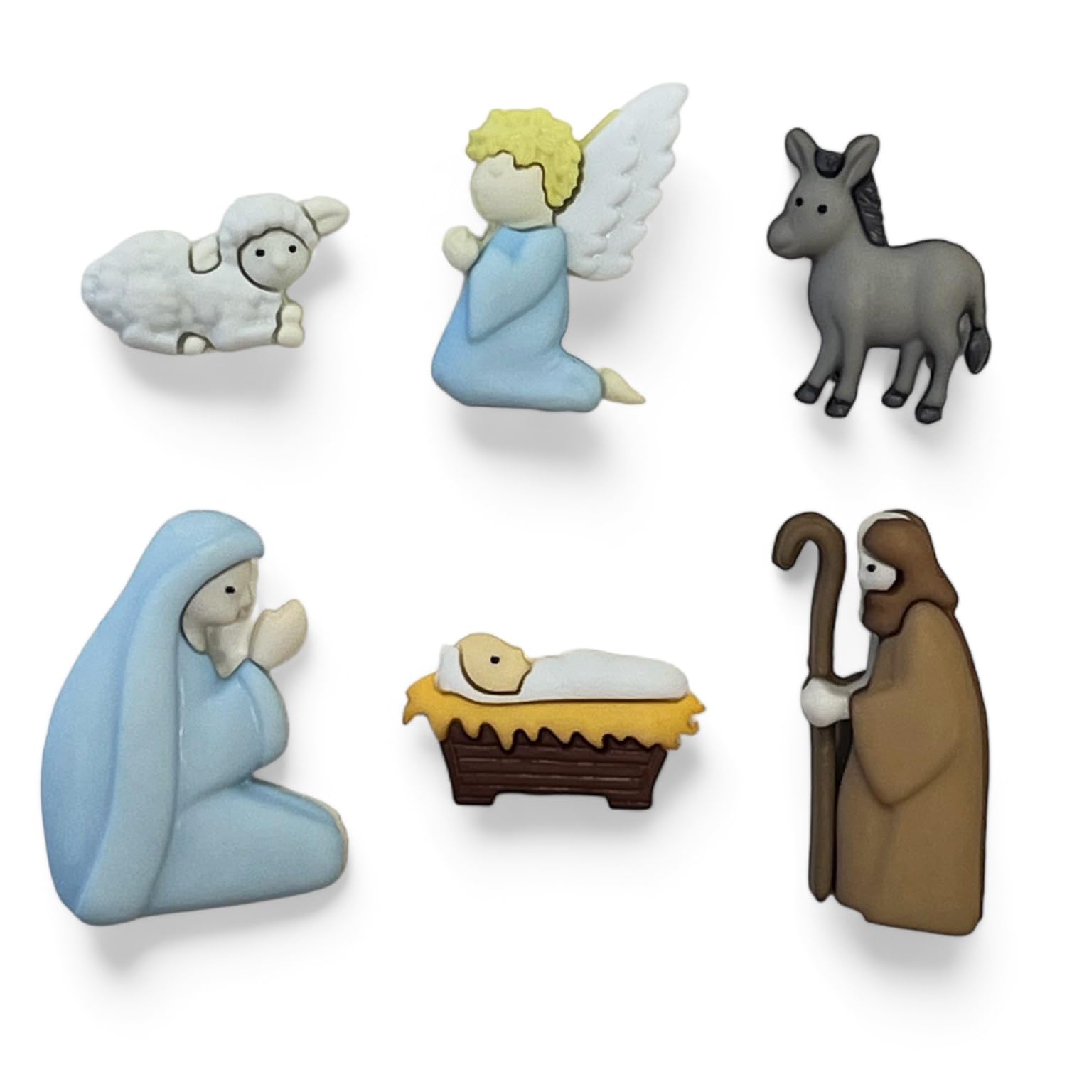 Buttons Galore Nativity Scene Christmas Themed Buttons