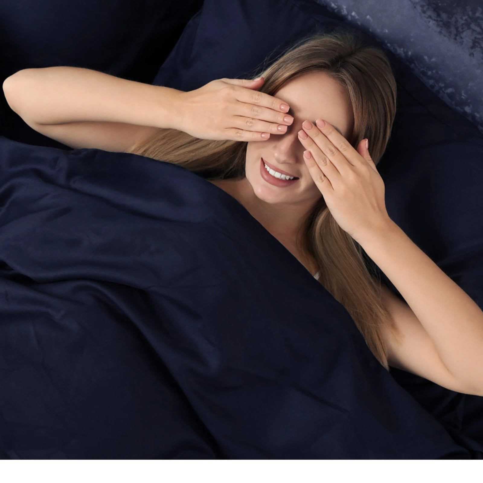 Sacco a pelo XL per adulti, 114 x 213 cm, leggero, lenzuolo da viaggio con custodia, morbido tessuto lavabile per campeggio e uso in hotel, blu navy
