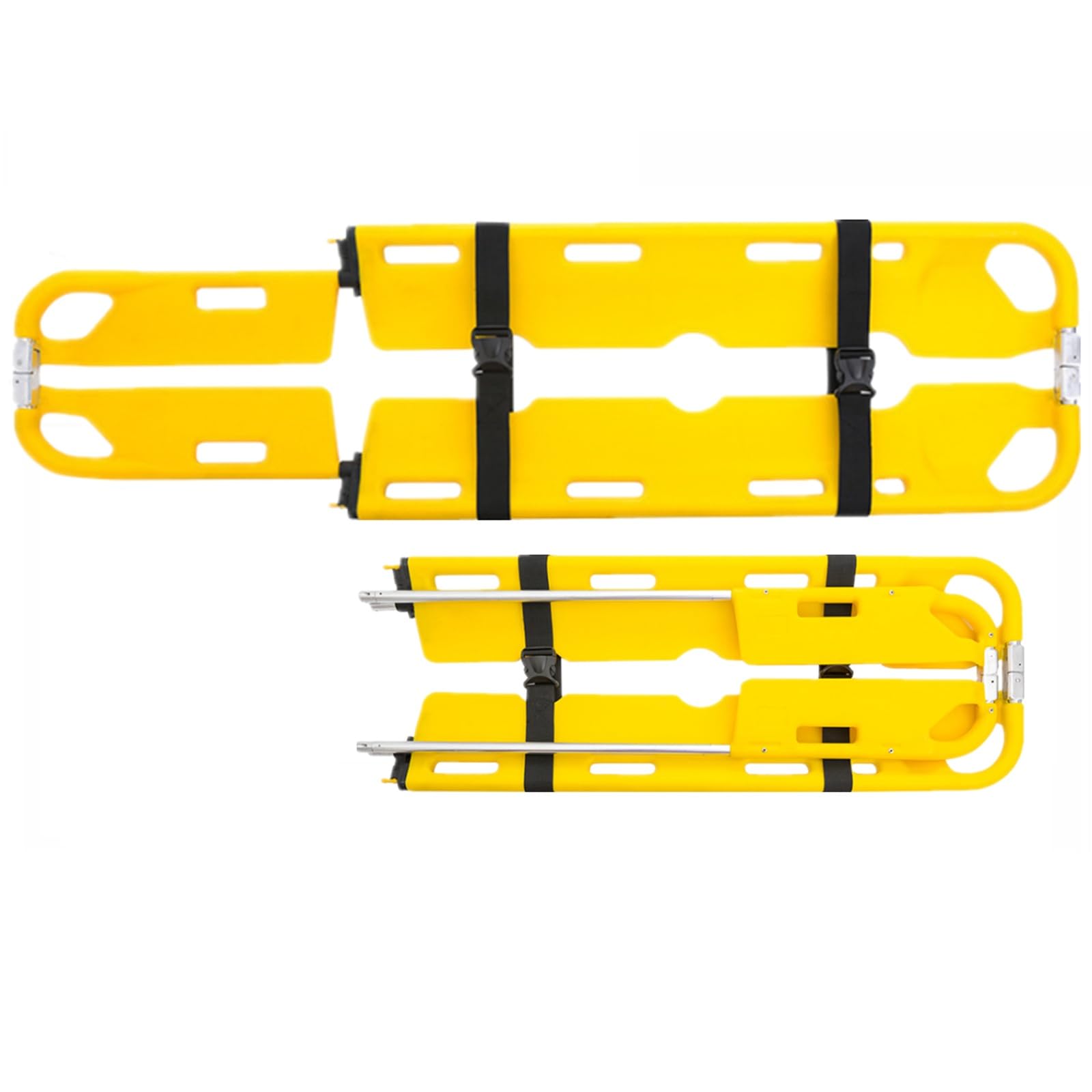 Stretcher Bed Emergency Stretcher,Foldable Stretcher, First Aid Stretcher, Portable Stretcher for Patient Transport, Medical Stretcher, Emergency Rescue Back Stretcher, with Safety Straps, f