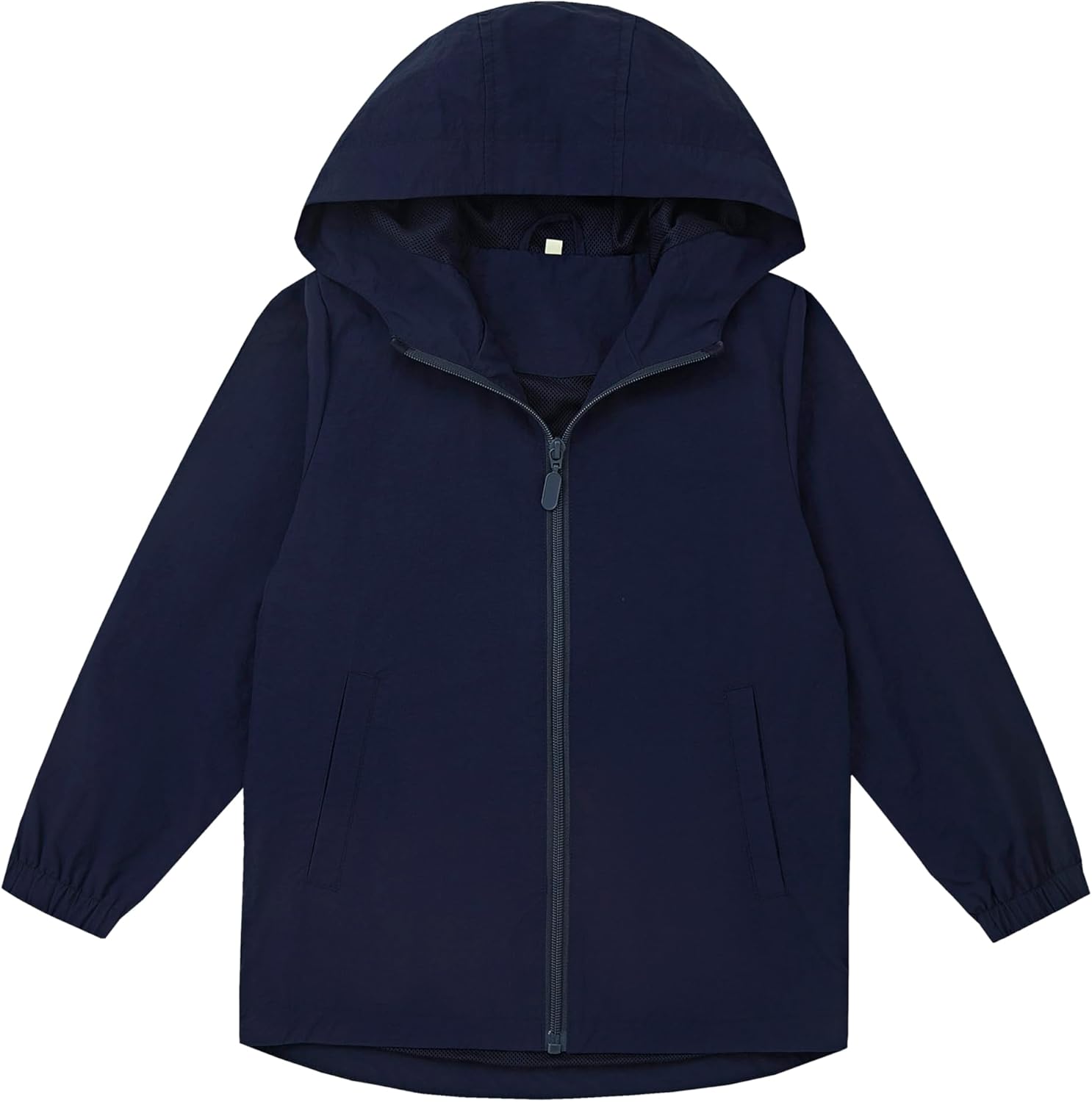 Boys Girls Spring Fall Outerwear Windbreaker Hooded Jackets Kids Lightweight Jacket Toddler Rain Coats Navy 3T - Image 1 of 5