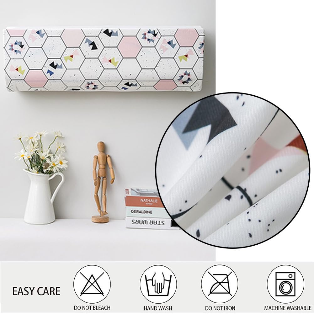 Copertura Antipolvere Per Condizionatore Interno - Stoffa Decorativa Con Stampa Tropicale, Elastica, Lavabile - Foto 9