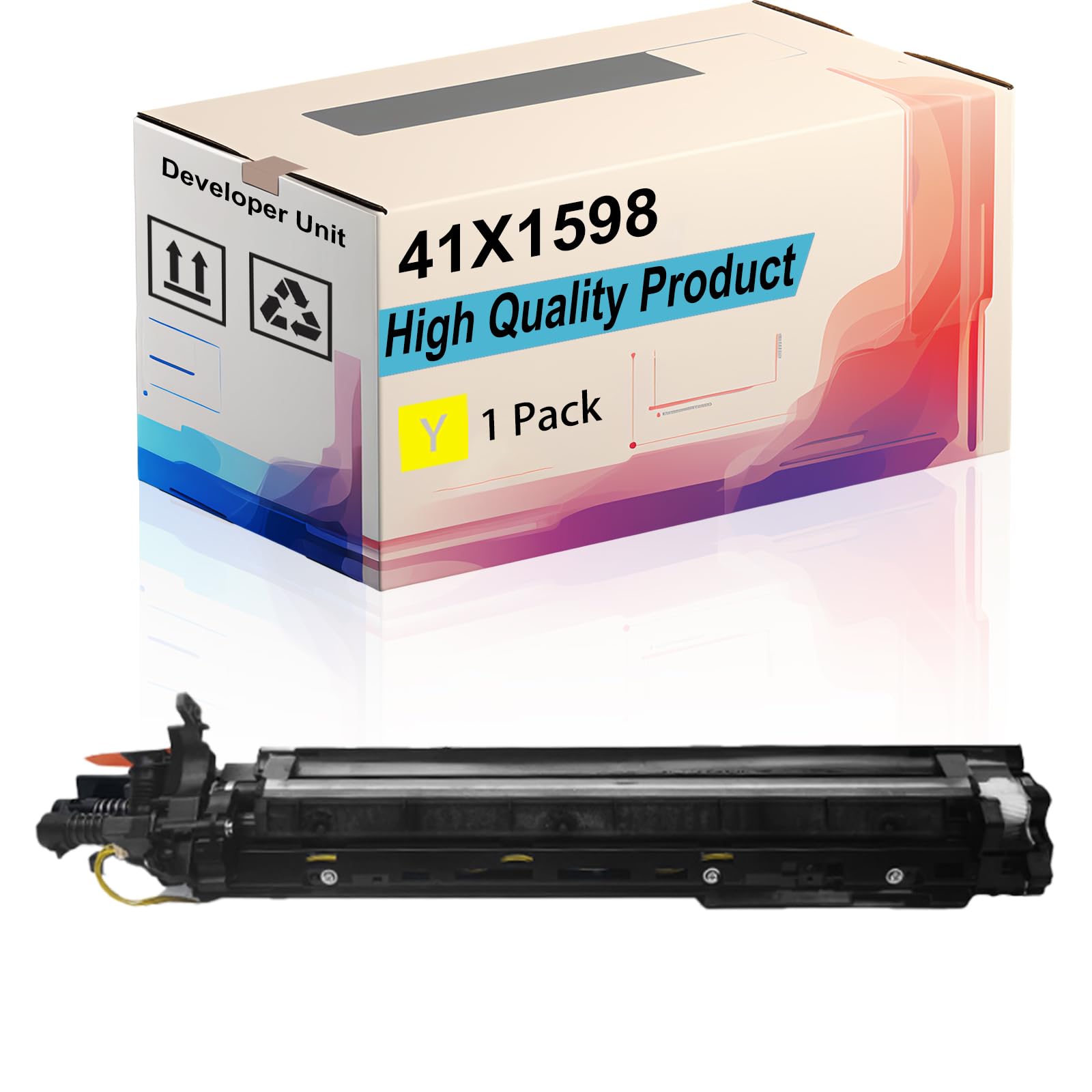 41X1598 Developer Unit Compatible for Lexmark CX923dxe CX924dte CX924dxe XC9235 XC9245 XC9255 XC9265 Printers, High Yield 30000 Pages, Print More Pages (1 Pack Yellow)