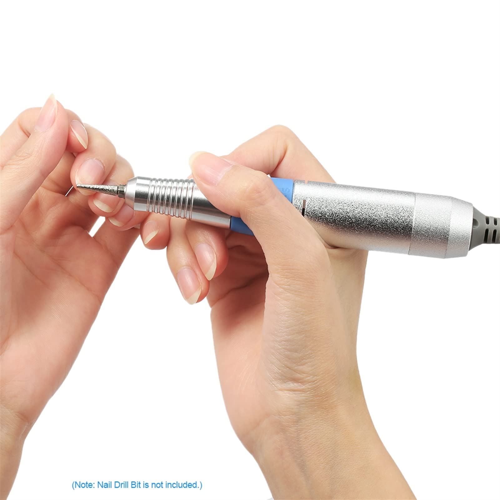 30000RPM elektryczny manicure do paznokci wiertarka Pen wiertarka do paznokci uchwyt rękojeść do Manicure Pedicure maszyna akcesoria narzędzie (różowy)
